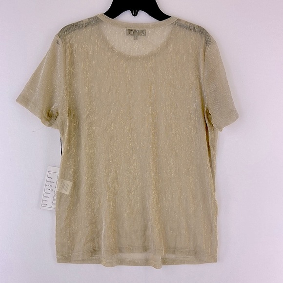 MAJORELLE Lurex Shimmering See Trough T-shirt Size S from REVOLVE - Picture 5 of 5